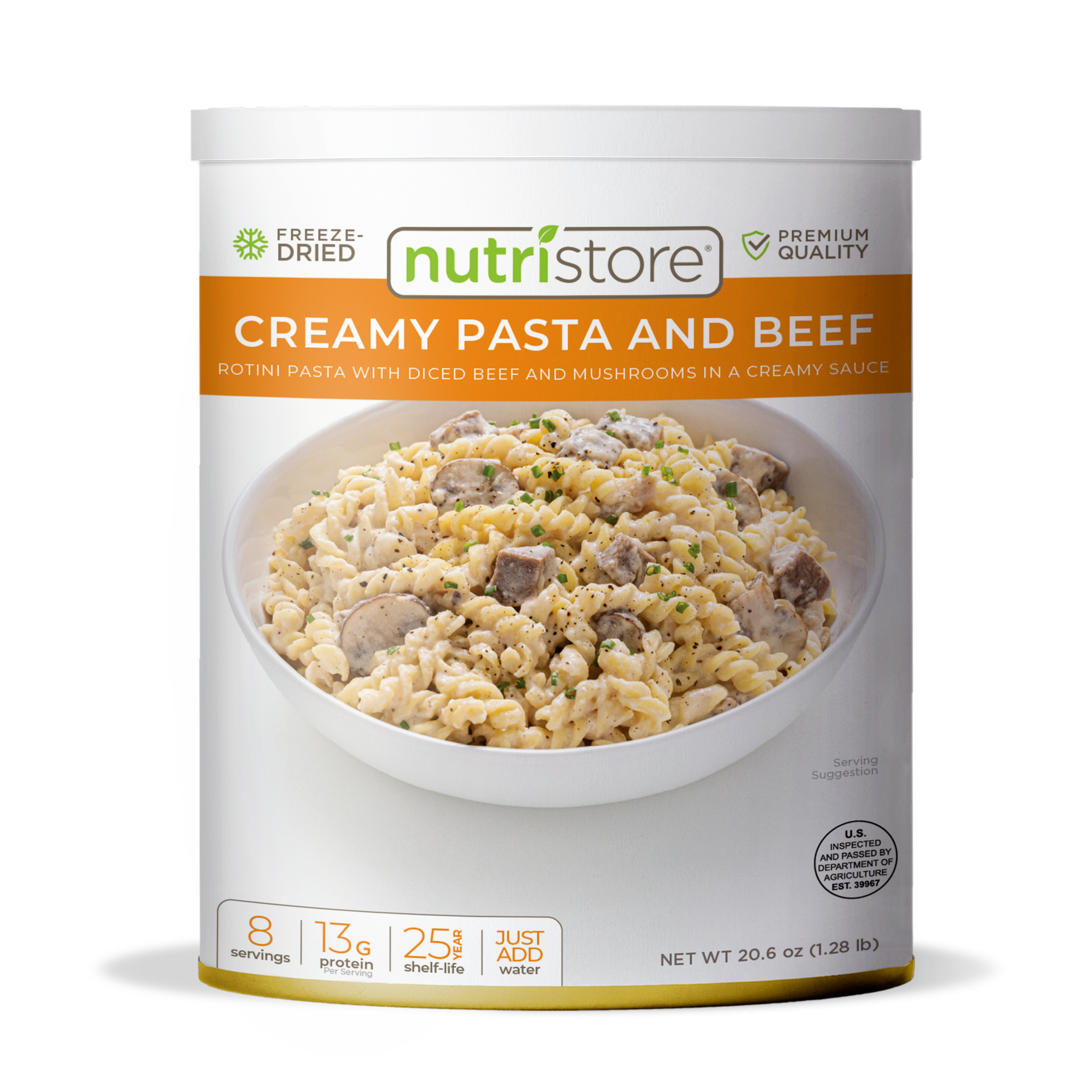 Creamy Pasta and Beef Freeze Dried - #10 Can