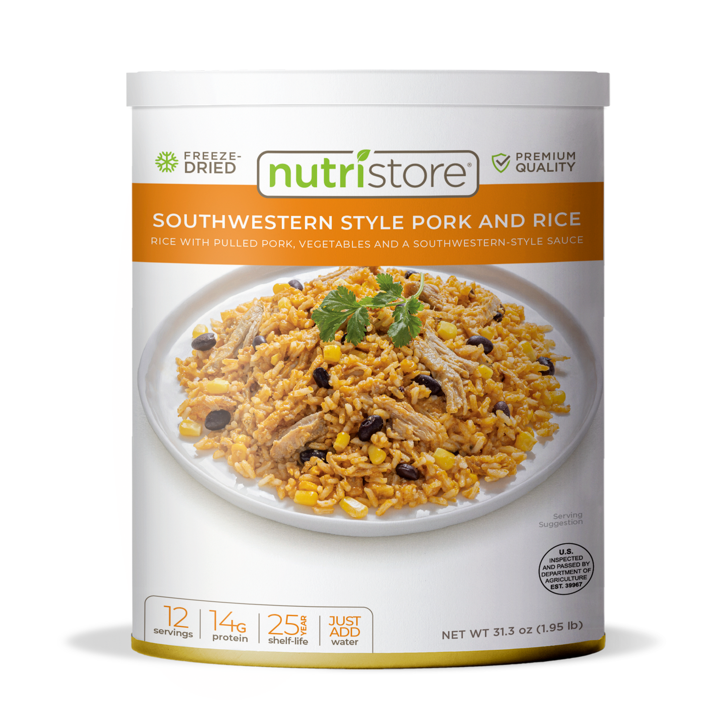 Southwestern Style Pork and Rice Freeze Dried - #10 Can