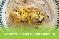 Southwest Pork and Rice Burrito