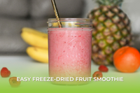 Easy Freeze-Dried Fruit Smoothie