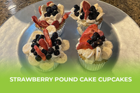 Strawberry Pound Cake Cupcakes