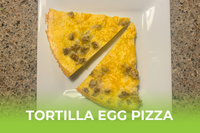 Tortilla Egg Pizza