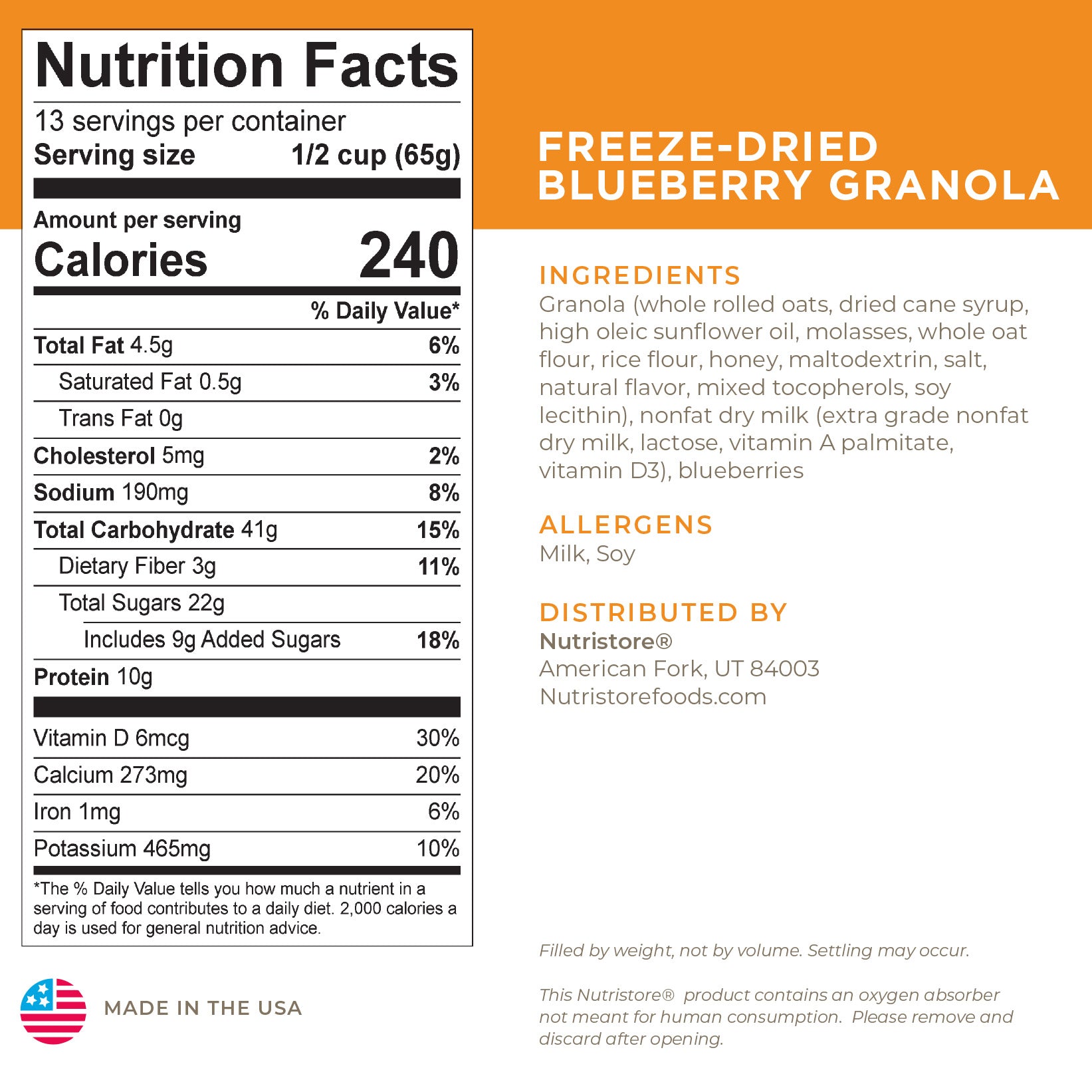 Blueberry Granola 6 Pack - CLEARANCE