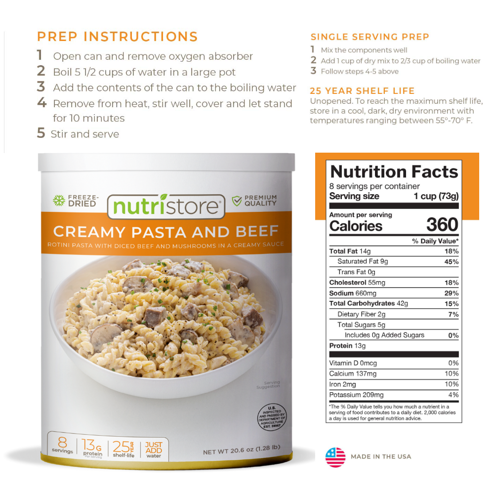 Creamy Pasta & Beef 6 Pack - CLEARANCE