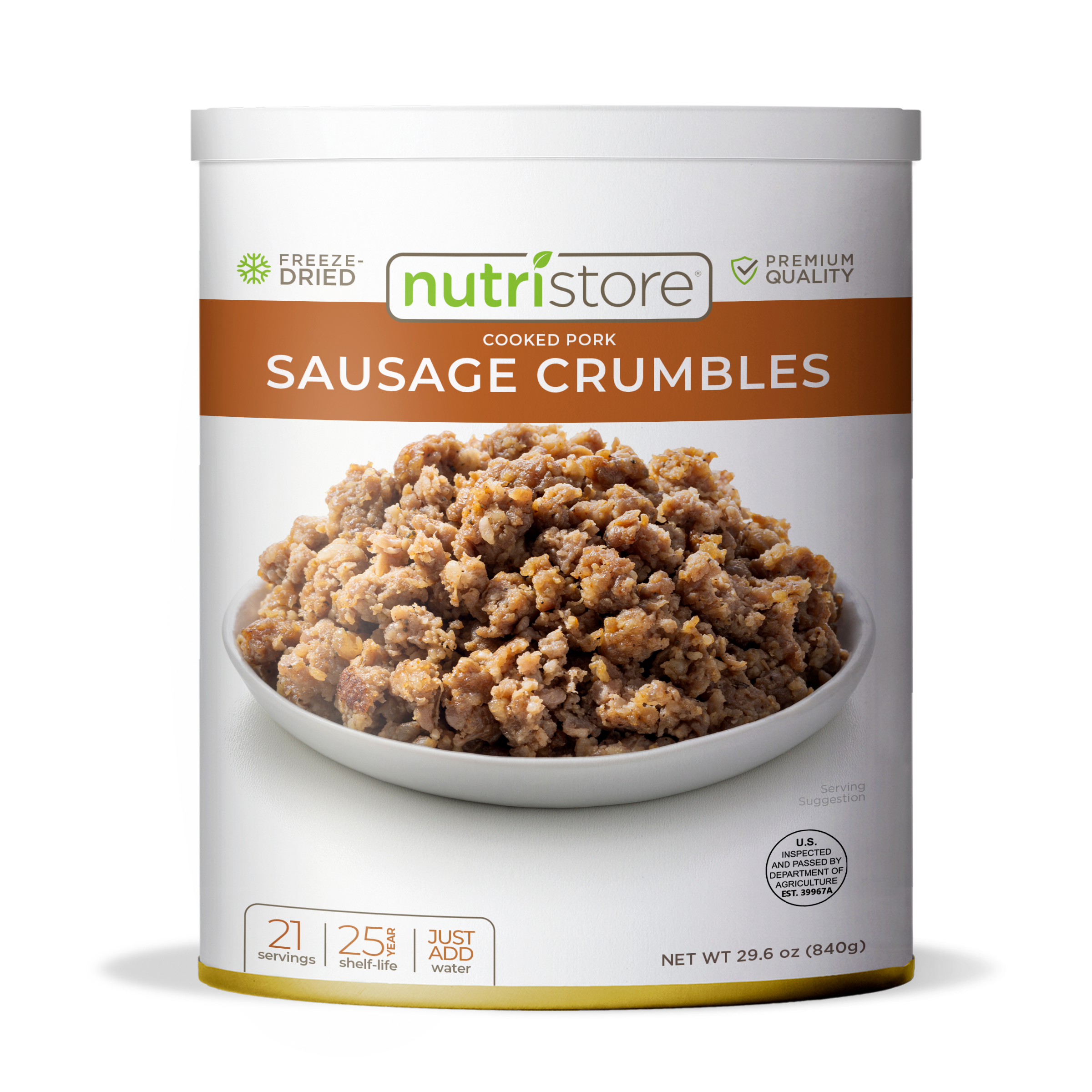 Sausage Crumbles Freeze Dried - #10 Can