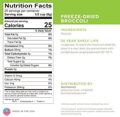 Broccoli Freeze Dried - #10 Can