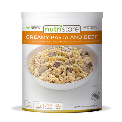 Creamy Pasta and Beef Freeze Dried - #10 Can