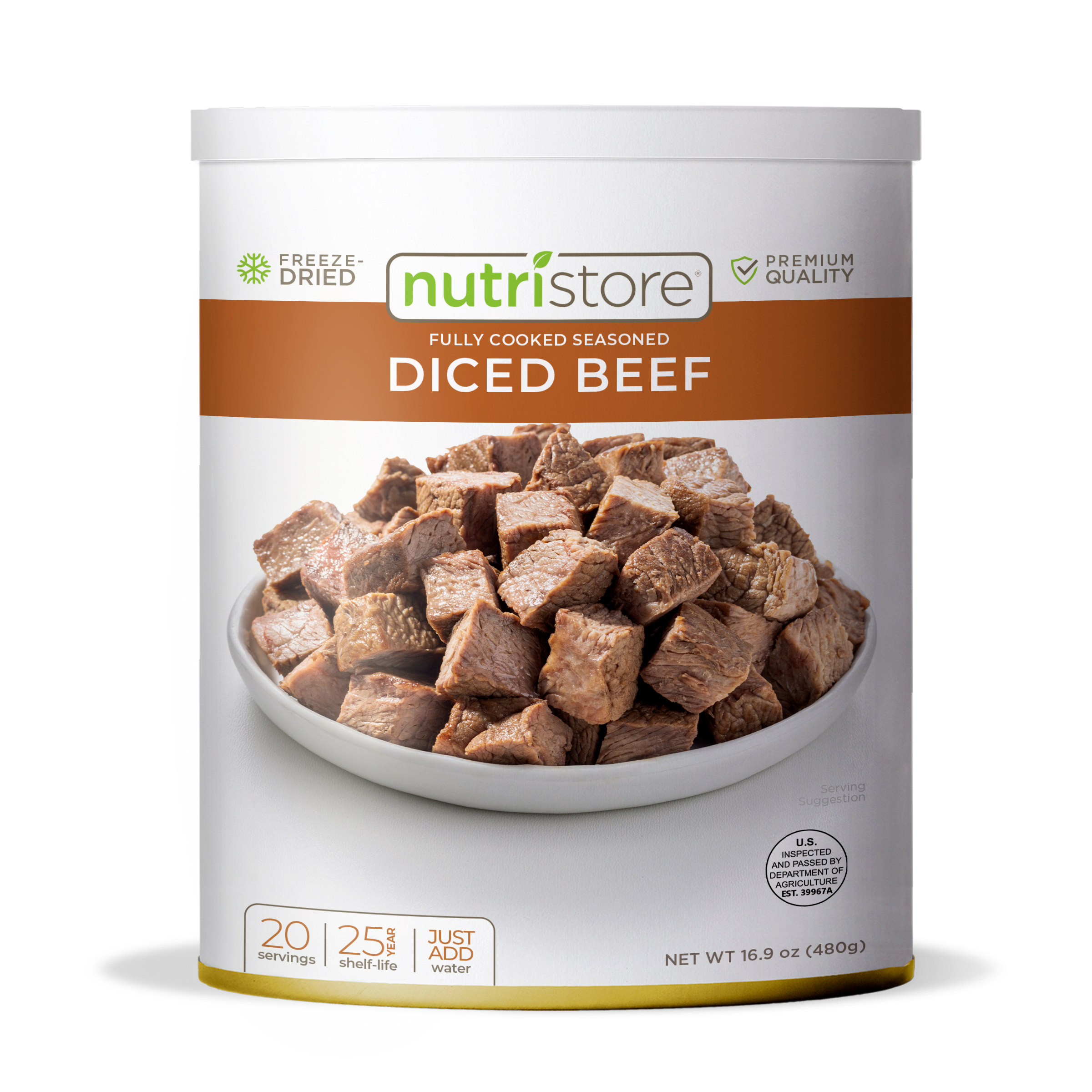 Beef Dices Freeze Dried - #10 Can