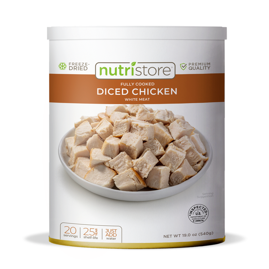 Chicken Dices Freeze Dried - #10 Can – Nutristore Foods