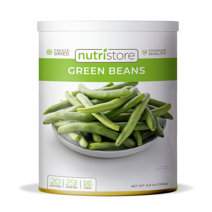 Green Beans Freeze Dried 10 Can Nutristore Foods