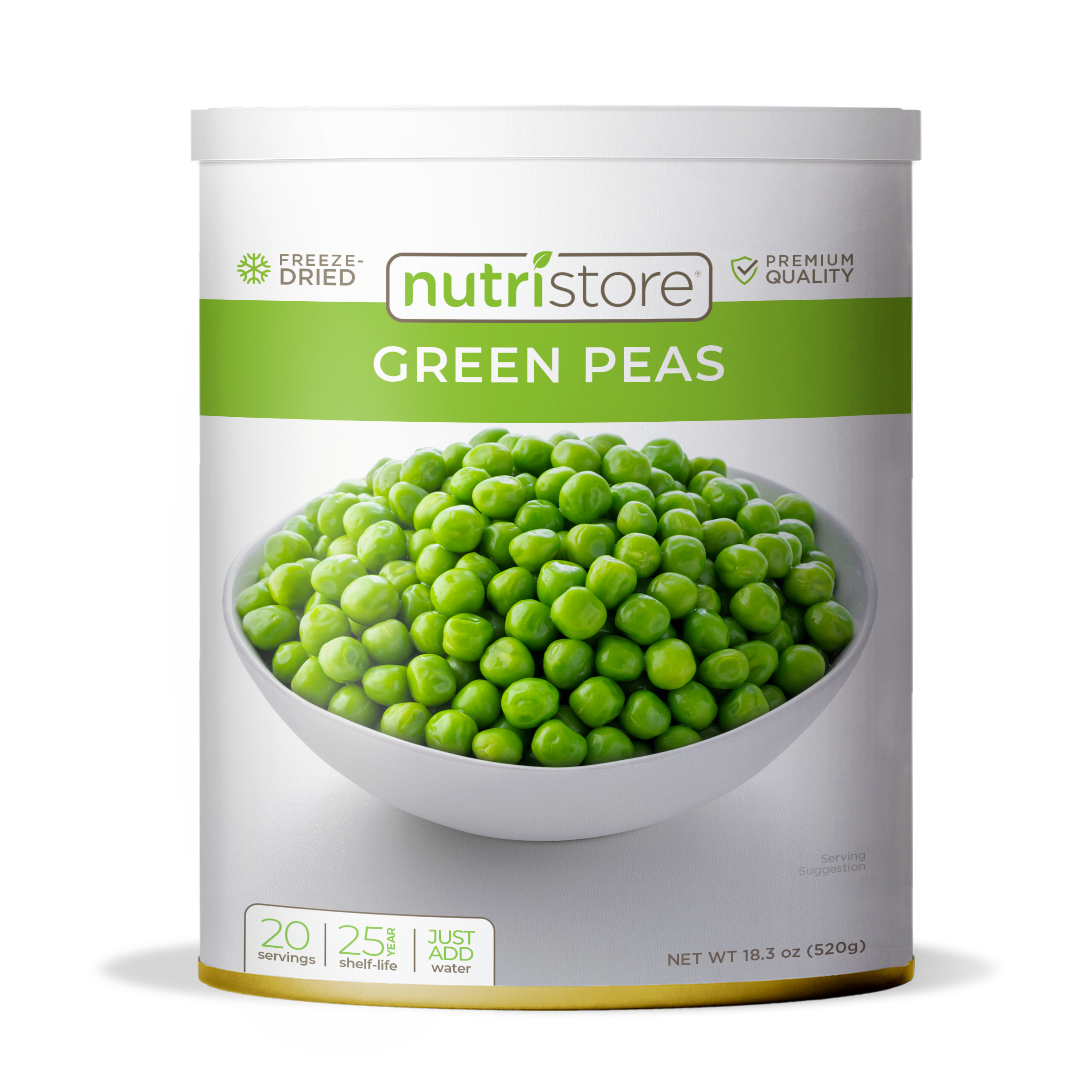 Green Peas Freeze Dried - #10 Can