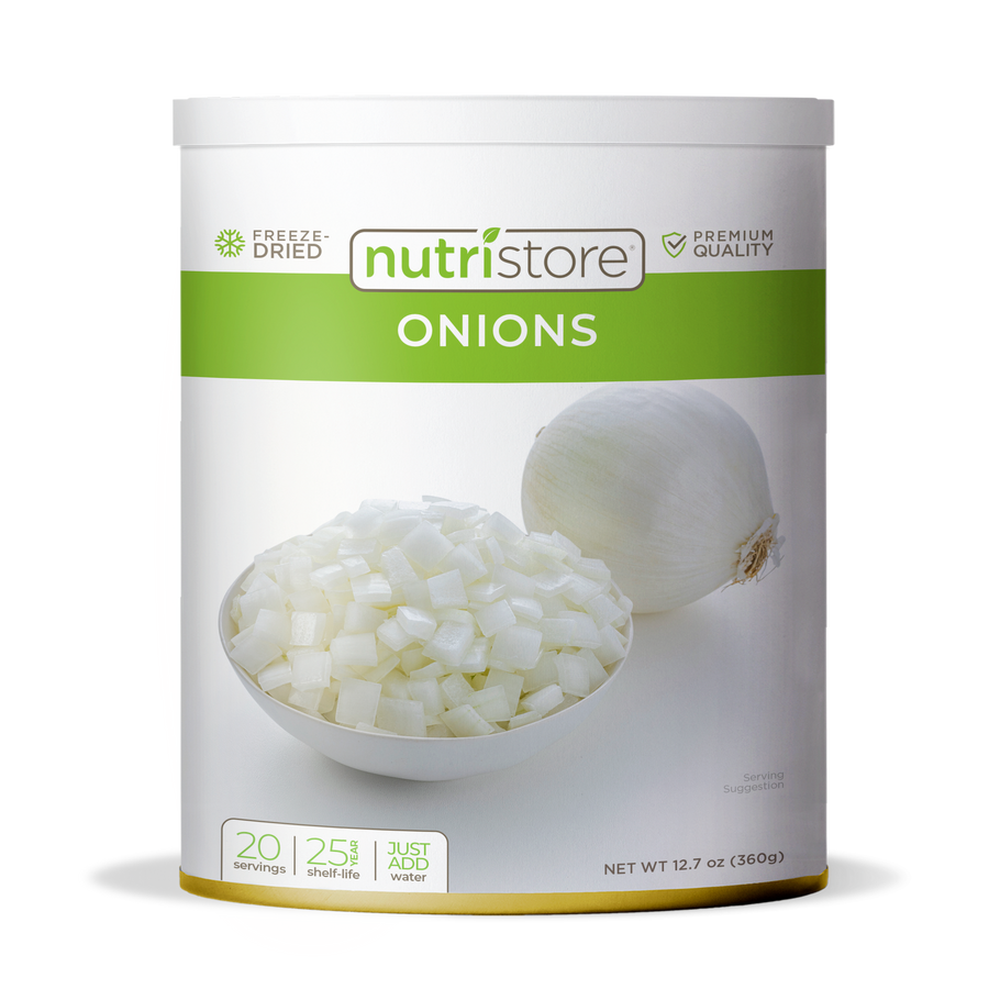 Onions Freeze Dried 10 Can Nutristore Foods