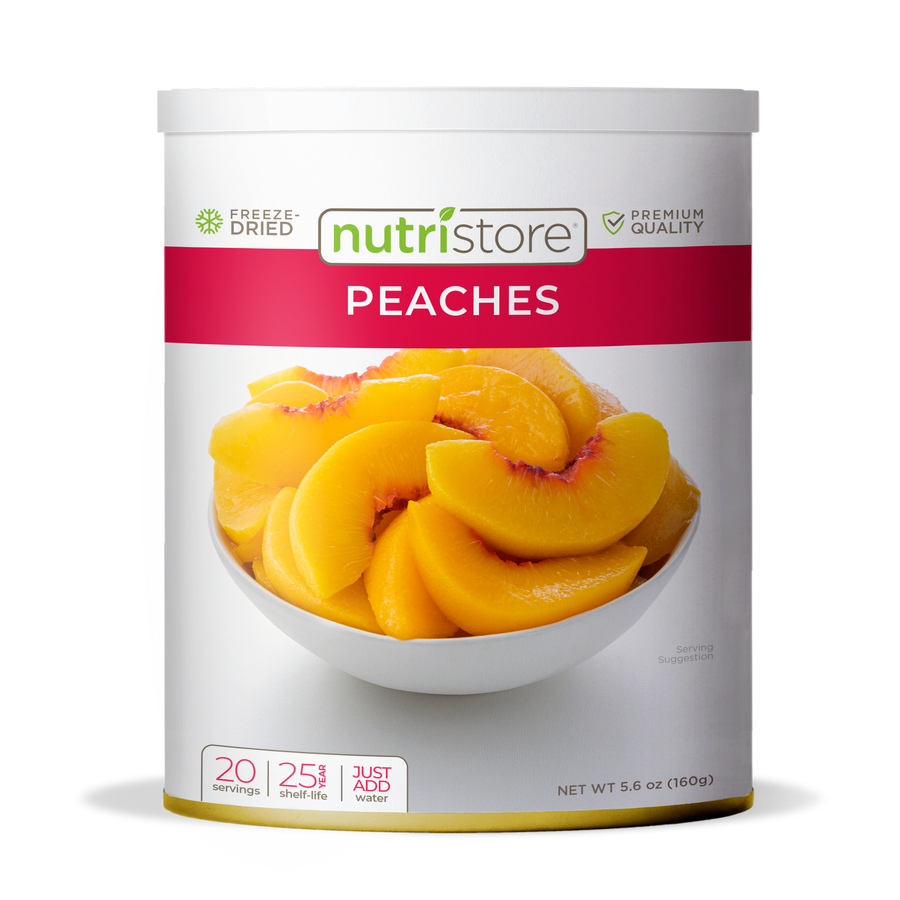 Peaches Freeze Dried 10 Can Nutristore Foods